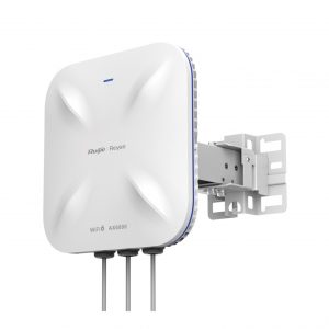 Punto de Acceso Mesh Wi-Fi 6 Industrial para Exterior Sectorial 60°, hasta 5.95 Gbps, MU-MIMO 4x4, Filtros Anti Interferencia y Auto Optimización con IA, puerto eth 2.5G y SFP