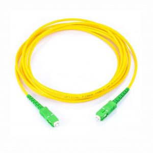 Jumper de Fibra Óptica Monomodo SC/APC-SC/APC Simplex, color amarillo, 2 metros
