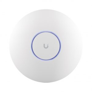 Access Point UniFi WiFi 7 Pro soporta 6 GHz, para interior en techo, 6 streams totales, MU-MIMO 2x2 en cada banda, tribanda, puerto 2.5 GBE. NO incluye POE