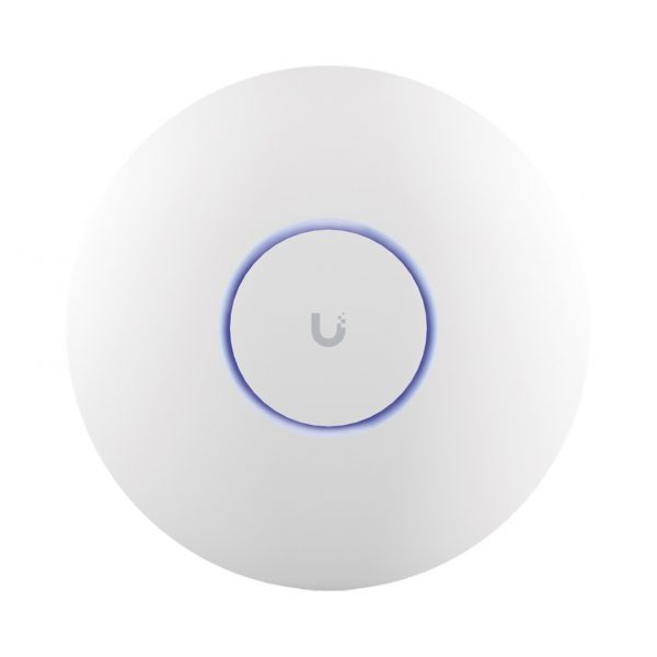 Access Point UniFi WiFi 7 Pro soporta 6 GHz, para interior en techo, 6 streams totales, MU-MIMO 2x2 en cada banda, tribanda, puerto 2.5 GBE. NO incluye POE