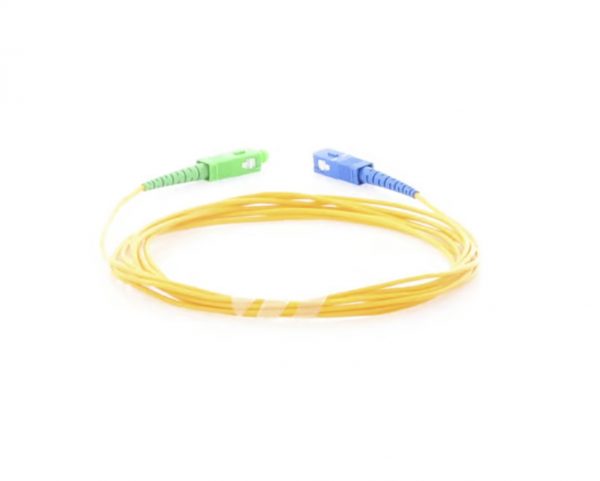 Jumper de Fibra Óptica Monomodo SC/UPC-SC/APC Simplex, color amarillo 3 metros - Imagen 2
