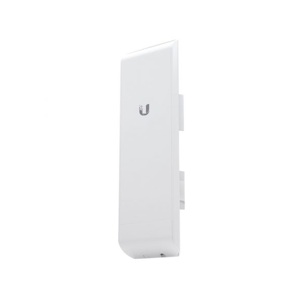 NanoStation airMAX M5 CPE, hasta 150 Mbps, frecuencia 5 GHz (5170-5875 MHz) con antena integrada de 16 dBi