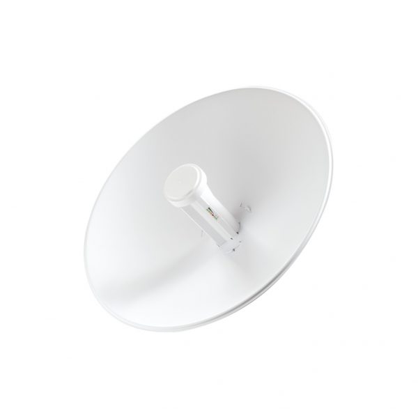 PowerBeam airMAX M5, hasta 150 Mbps, frecuencia 5 GHz (5170-5875 MHz) con antena tipo plato de 22 dBi