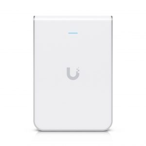 Access Point UniFi U6 In Wall/Montaje p/pared, WIFI 6 2.4 Y 5 Ghz, hasta 5.3 Gbps, 1 pto PoE In, 4 ptos secundarios (1 PoE Out)