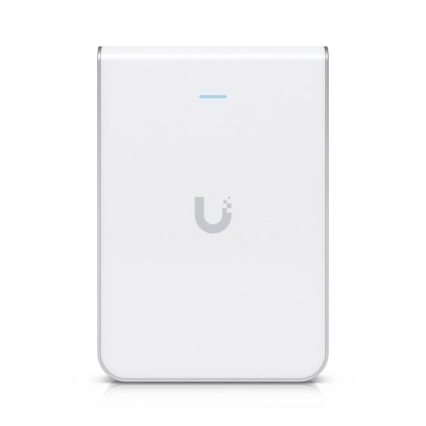 Access Point UniFi U6 In Wall/Montaje p/pared, WIFI 6 2.4 Y 5 Ghz, hasta 5.3 Gbps, 1 pto PoE In, 4 ptos secundarios (1 PoE Out)