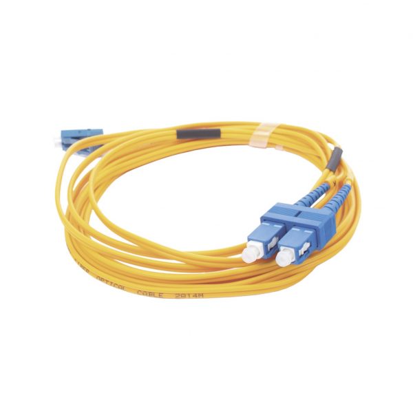 Jumper de Fibra Óptica Monomodo 9/125 LC/UPC-SC/UPC, PVC, 2.0 mm, Dúplex, amarillo, 3 metros - Imagen 4