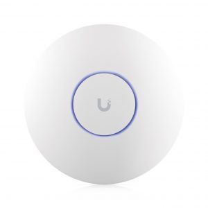 Punto de Acceso UniFi WiFi 6E Enterprise, alta densidad, hasta 600 usuarios, Mu-MIMO 4x4, bandas 2.4/5/6 Ghz, (1) puerto RJ45 2.5G (POE+ no incluido)