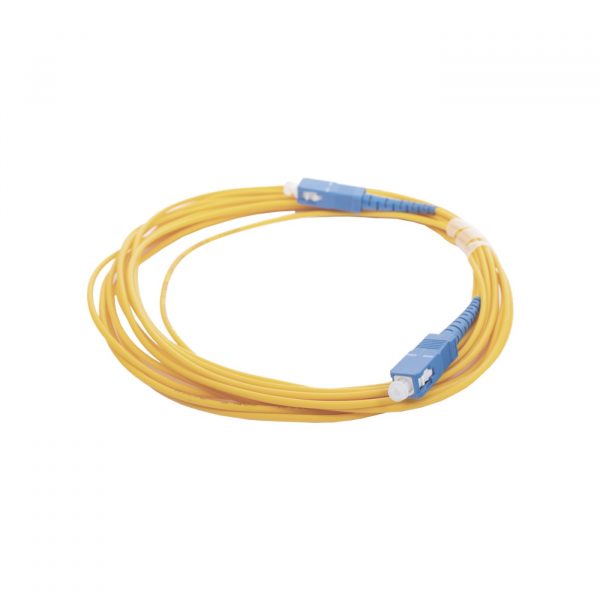 Jumper de Fibra Óptica Monomodo SC/UPC - SC/UPC Simplex, color amarillo, 5 metros - Imagen 3