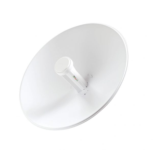 PowerBeam airMAX M2, hasta 150 Mbps, frecuencia 2 GHz (2405 - 2475 MHz) con antena tipo plato de 18 dBi