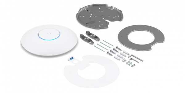 Punto de Acceso UniFi WiFi 6E Enterprise, alta densidad, hasta 600 usuarios, Mu-MIMO 4x4, bandas 2.4/5/6 Ghz, (1) puerto RJ45 2.5G (POE+ no incluido) - Imagen 5