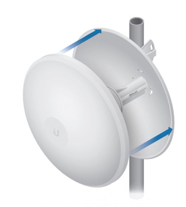 PowerBeam airMAX M2, hasta 150 Mbps, frecuencia 2 GHz (2405 - 2475 MHz) con antena tipo plato de 18 dBi - Imagen 2