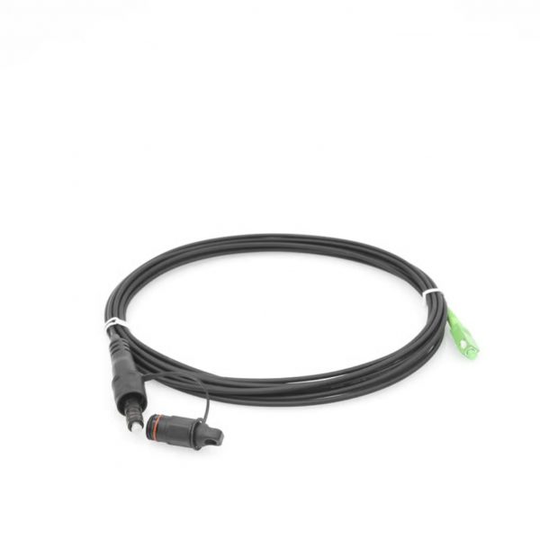 Jumper de Fibra Óptica, conector SC/APC - conexión a caja FDP460, redondo, 5 metros, forro 3 mm, G657A2, negro - Imagen 2