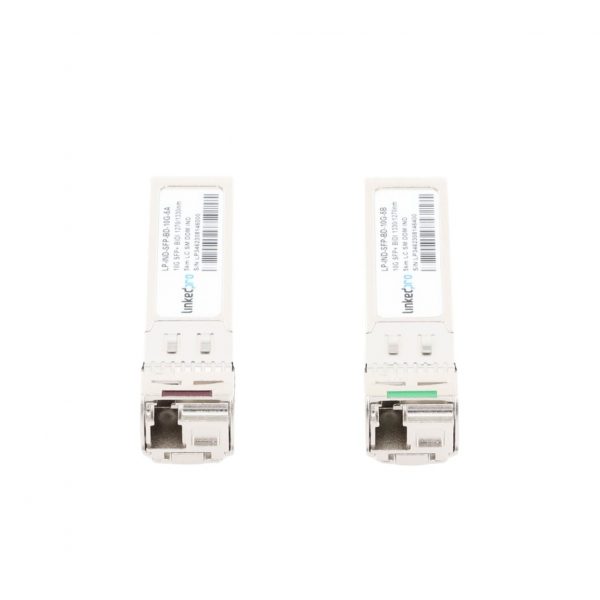 Transceptores Ópticos Industriales Bidireccionales SFP+ (Mini-Gbic) / Monomodo 1270 & 1330 nm / 10 Gbps / 10GBASE / Conector LC/UPC Simplex / DDM / Hasta 5 km / 2 Piezas - Imagen 2