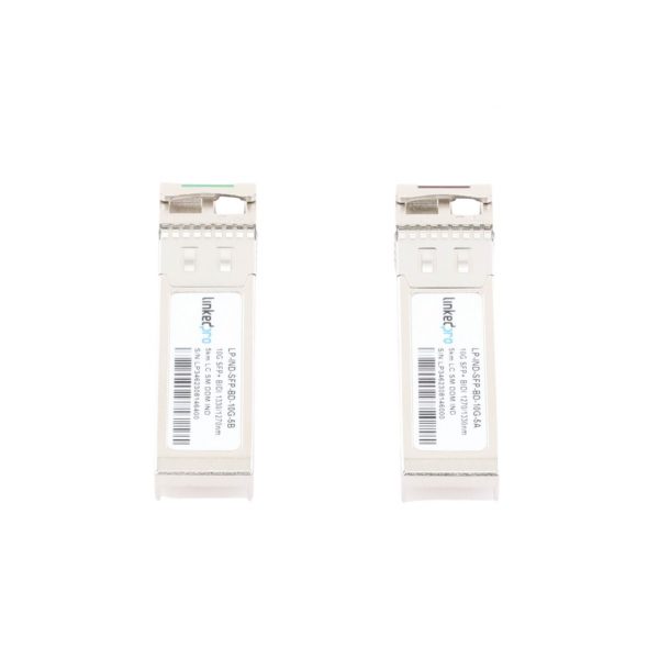 Transceptores Ópticos Industriales Bidireccionales SFP+ (Mini-Gbic) / Monomodo 1270 & 1330 nm / 10 Gbps / 10GBASE / Conector LC/UPC Simplex / DDM / Hasta 5 km / 2 Piezas - Imagen 3