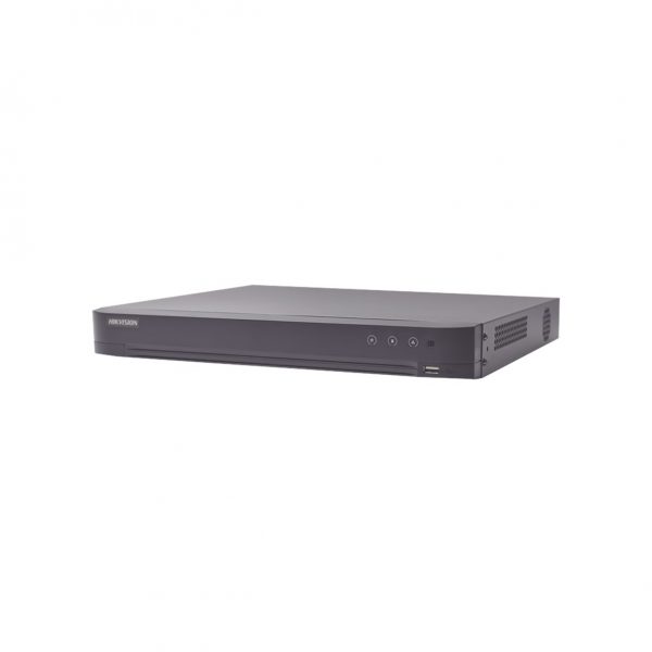 DVR 4 Canales TURBOHD + 4 Canales IP / 8 megapíxel (4K) / Audio de dos vías por Coaxitron / ACUSENSE / Reconocimiento Facial / 1 Bahía de Disco Duro / Salida de Video en 4K / H.265+