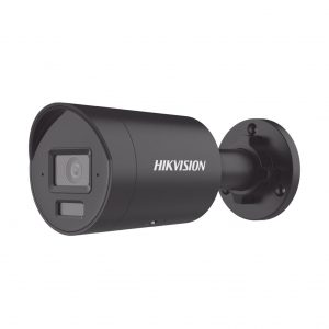 [Dual Light + 2 Micrófonos Integrados] Bala IP 4 Megapíxel / Color Negro / Lente 2.8 mm / 40 mts Luz Blanca + 40 mts IR / ACUSENSE / Exterior IP67 / WDR 120 dB / PoE / ONVIF / Micro SD / Metal / ACUSEARCH