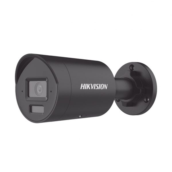 [Dual Light + 2 Micrófonos Integrados] Bala IP 4 Megapíxel / Color Negro / Lente 2.8 mm / 40 mts Luz Blanca + 40 mts IR / ACUSENSE / Exterior IP67 / WDR 120 dB / PoE / ONVIF / Micro SD / Metal / ACUSEARCH