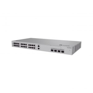 Switch de Acceso Gigabit Administrable PoE Capa 2 / 24 puertos 10/100/1000 Mbps (22*PoE) / 2 Puertos 100/1000/2.5Gbps (PoE) combo 2 Puertos 2.5GE SFP / 2 Puertos 10GE SFP+ Uplink / ERPS / PoE Perpetuo / 400 W / Administración Nube Gratis
