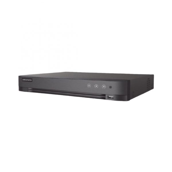 DVR 4 Canales TURBOHD + 4 Canales IP / 8 megapíxel (4K) / Audio de dos vías por Coaxitron / ACUSENSE / Reconocimiento Facial / 1 Bahía de Disco Duro / Salida de Video en Full HD / H.265+