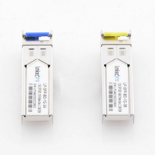 Transceptores Ópticos Bidireccionales SFP (Mini-Gbic) / Monomodo 1310 & 1550 nm / 1.25 Gbps / 1000BASE-BX / Conector LC/UPC Simplex / DDM / Hasta 3 km / 2 Piezas - Imagen 2