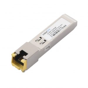 Transceptor Óptico SFP a RJ45 / Auto negociación 10/100/1000 Mbps / Conector RJ45 / 1000BASE-T / Distancia de hasta 100 m.