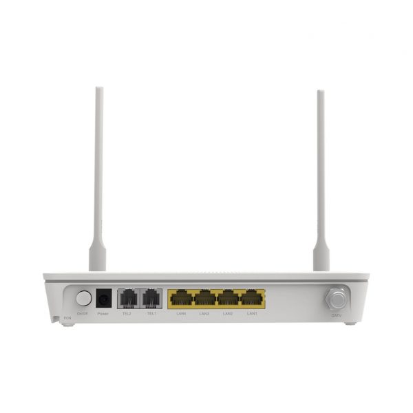 ONT GPON OptiXstar WiFi 2.4GHz 4 puertos GE + 1 puerto CATV + 2 POTS, hasta 300 Mbps - Imagen 4