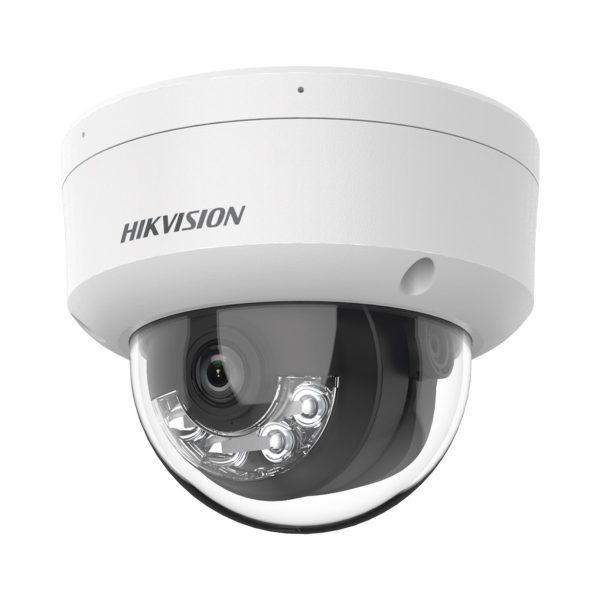 [Dual Light] Domo IP 8 Megapíxel (4K) / Lente 2.8 mm / 30 mts IR + 30 mts Luz Blanca / Micrófono Integrado / Antivandálico IK08 / ACUSENSE Lite / Exterior IP67 / H.265 / PoE / ONVIF / Micro SD