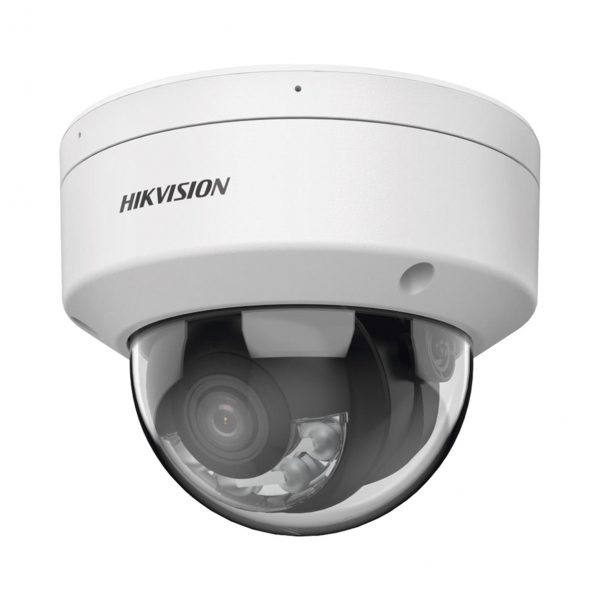 [Dual Light + ColorVu] Domo IP 4 Megapixel / Lente 2.8 mm / 30 mts IR + 30 mts Luz Blanca / Microfono Integrado / Audio y Alarmas I/O / Exterior IP67 / IK10 / WDR 130 dB / ACUSENSE / Captura Facial / ACUSEARCH / ColorVu 2.0