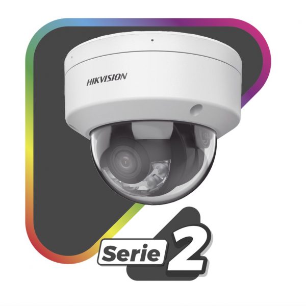 [Dual Light + ColorVu] Domo IP 4 Megapixel / Lente 2.8 mm / 30 mts IR + 30 mts Luz Blanca / Microfono Integrado / Audio y Alarmas I/O / Exterior IP67 / IK10 / WDR 130 dB / ACUSENSE / Captura Facial / ACUSEARCH / ColorVu 2.0 - Imagen 2