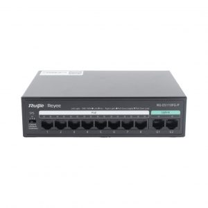 Switch PoE no administrado de 2 puertos Gigabit y 8 puertos 10/100 Mbps