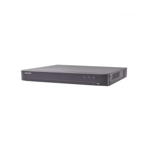 DVR 16 Canales TURBOHD + 16 Canales IP / 8 Megapixel (4K) / Audio por Coaxitron / ACUSENSE / Reconocimiento Facial / 2 Bahías de Disco Duro / Salida de Video en 4K / H.265+ / Alarmas I/O