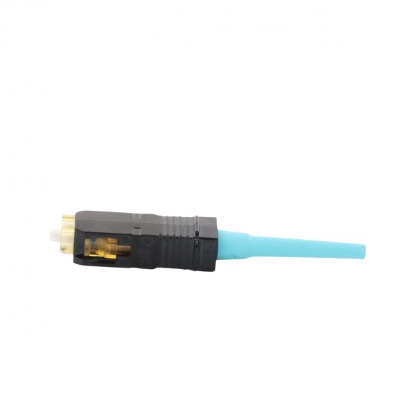 Conector de Fibra Óptica SC Simplex OptiCam, Multimodo 50/125 OM3/OM4, Pre-pulido, Color Aqua - Imagen 2