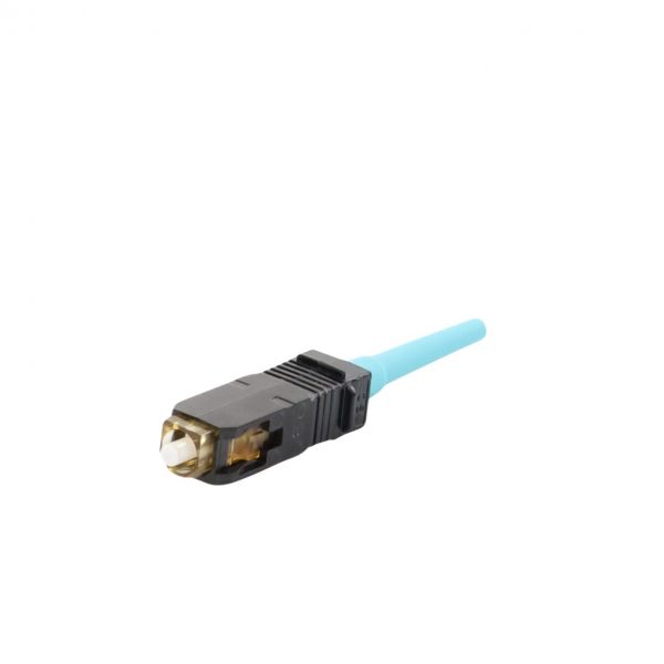 Conector de Fibra Óptica SC Simplex OptiCam, Multimodo 50/125 OM3/OM4, Pre-pulido, Color Aqua - Imagen 3