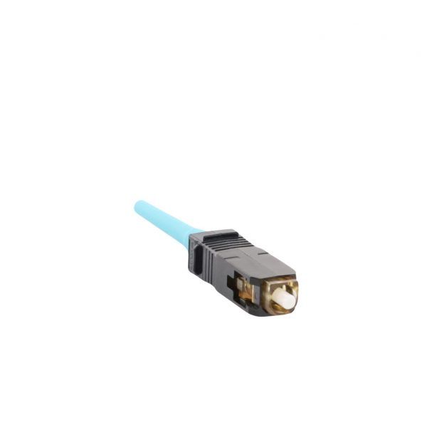Conector de Fibra Óptica SC Simplex OptiCam, Multimodo 50/125 OM3/OM4, Pre-pulido, Color Aqua - Imagen 4