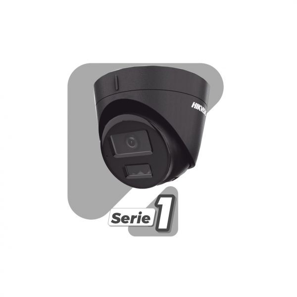 [Dual Light] Turret IP 4 megapíxel / Color Negro / Lente 2.8 mm / 30 mts IR + 30 mts Luz Blanca / Micrófono Integrado / ACUSENSE Lite / Exterior IP67 / H.265 / PoE / ONVIF / Micro SD - Imagen 2