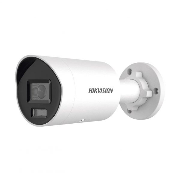 [Dual Light + ColorVu] Bala IP 4 Megapíxel / Lente 2.8 mm / 40 mts IR + 40 mts Luz Blanca / micrófono Integrado / Exterior IP67 / WDR 130 dB / Video analíticos (Filtro de Falsas Alarmas) / Captura Facial / PoE / ACUSEARCH