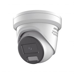 [Dual Light + ColorVu] Turret IP 8 Megapixel / Lente 2.8 mm / 40 mts IR + 40 mts Luz Blanca / Exterior IP67 / Luz Intermitente y Alerta de Audio / Micrófono Integrado / Videoanaliticos (Filtro de Falsas Alarmas) / ACUSEARCH