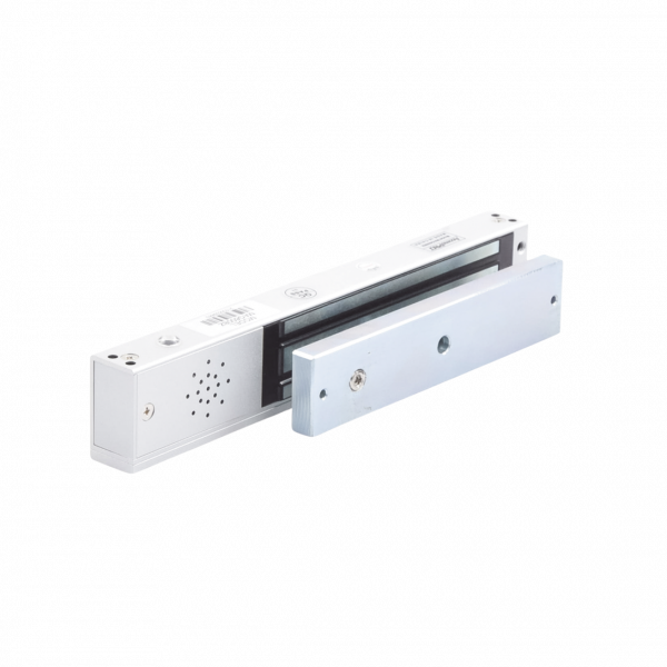 Chapa magnética 600Lb con Buzzer de alarma de puerta abierta / LED indicador de estado / Sensor de estado de placa/ Libre de Magnetismo Residual - Imagen 2