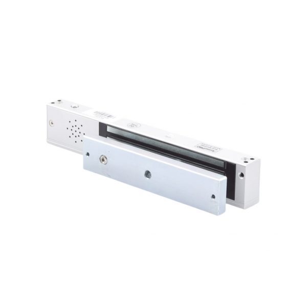 Chapa magnética 600Lb con Buzzer de alarma de puerta abierta / LED indicador de estado / Sensor de estado de placa/ Libre de Magnetismo Residual - Imagen 3