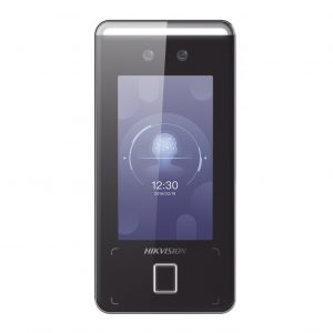 Terminal Min Moe WiFi de Reconocimiento Facial ULTRA RÁPIDO (Exterior IP65) / Hasta 1.5 mts en lectura / Soporta P2P Hik-Connect / 3,000 Usuarios /QR y Videoportero (ambientes de bajo ruido) / HIK-IA