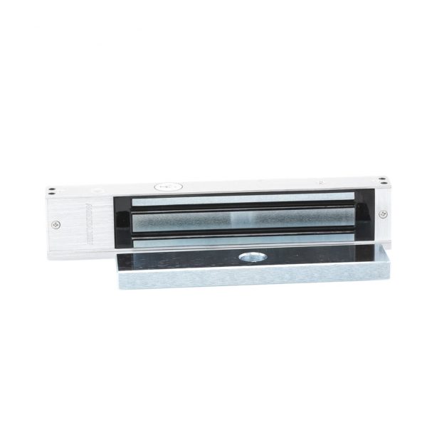 Chapa Magnética de 617 Lbs (280 Kg) / Montaje en Puerta Normal o de Vidrio / Certificado CE / Uso en Interior / Indicador LED / Magnetismo Anti-residual - Imagen 2