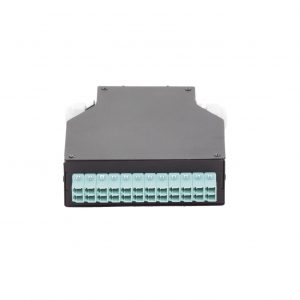 Distribuidor de Fibra Óptica para Riel Din, 12 Acopladores LC/UPC Duplex Multimodo con Charola de Empalme