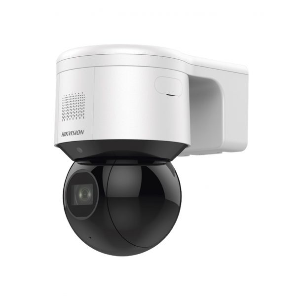 Domo PTZ IP 4 Megapíxel / 4X Zoom Óptico / 50 mts IR EXIR / Luz Estroboscópica / Sirena Integrada / WDR 120 dB / PoE+ / IP66 / Ultra Baja Iluminación / Micrófono y Bocina Interconstruido / Micro SD