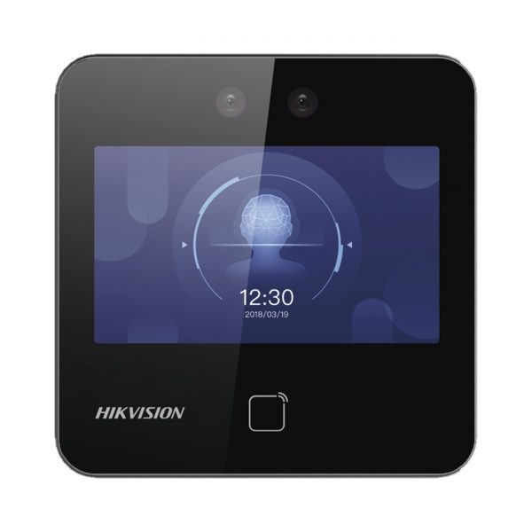 Terminal Min Moe WiFi / Touch de Reconocimiento Facial Ultra Rápido para ASISTENCIA y Control de ACCESO / 1500 Rostros y 3,000 tarjetas / Lee códigos QR / Videoportero / Detección de Cubrebocas / SIP estándar / HIK-IA