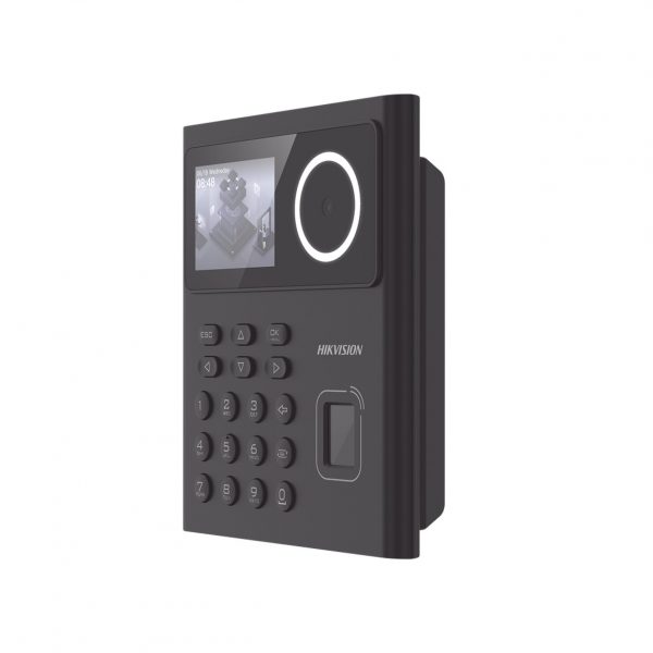 Terminal Min Moe WiFi con Batería de Respaldo / Administrable por Smartphone o Nube / Acceso y Asistencia / Huella, Facial y Tarjetas MIFARE / 500 rostros y 1,000 Huellas y Tarjetas / Detección de Cubrebocas / Hik-Connect Teams / HIK-IA