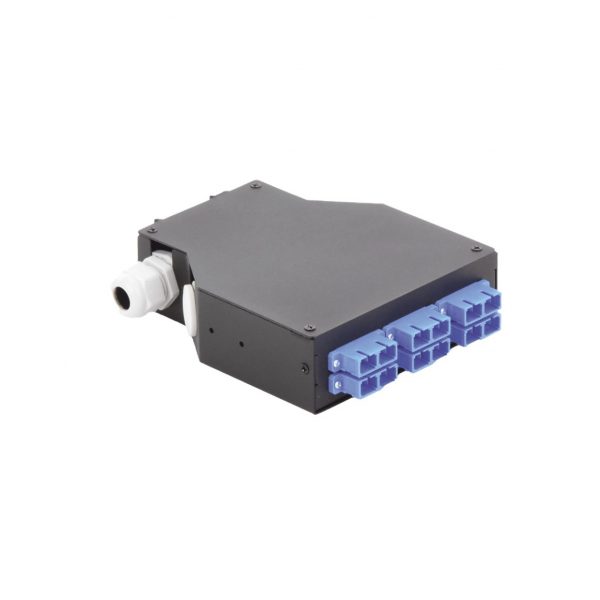 Distribuidor de Fibra óptica para Riel Din, 6 Acopladores SC/UPC Duplex Monomodo con Charola de Empalme - Imagen 4