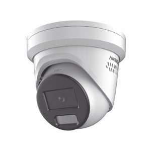 [Dual Light + ColorVu] Turret IP 4 Megapíxel / Lente 2.8 mm / 30 mts IR + 30 mts Luz Blanca / Exterior IP67 / Luz Intermitente y Alerta de Audio / Micrófono Integrado / Video analíticos (Filtro de Falsas Alarmas) / WDR 130 dB / Captura Facial