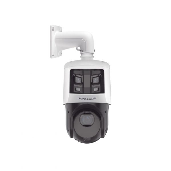 [TandemVu] Domo PTZ IP 4 Megapíxel con Cámara Panorámica 6 Megapixel / 25X Zoom / 100 mts IR / IP66 / WDR / PoE+ / Entrada-Salida de Audio y Alarma / Ultra Baja Iluminación / Micro SD