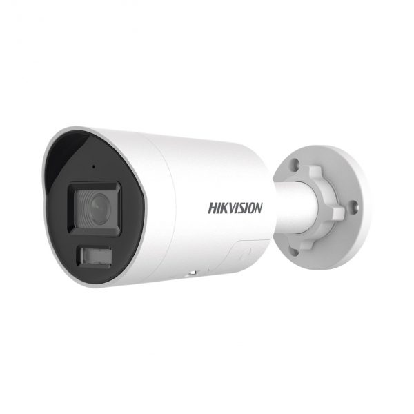 [Dual Light + ColorVu 3.0 + HikAI] Bala IP 8 Megapíxel / Lente 2.8 mm / 40 mts IR + Luz Blanca / 2 Micrófonos Integrados / Exterior IP67 / Estrobo Azul y Rojo / WDR 130 dB / ACUSENSE 3.0 / Metal / NEMA 4X / ACUSEARCH