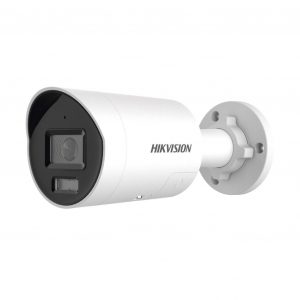 [Dual Light + ColorVu] Bala IP 8 Megapixel (4K) / Lente 2.8 mm / 40 mts IR + 40 mts Luz Blanca / Exterior IP67 / Luz Intermitente y Alerta de Audio / Micrófono Integrado / ACUSENSE (Filtro de Falsas Alarmas) / Metal / ACUSEARCH